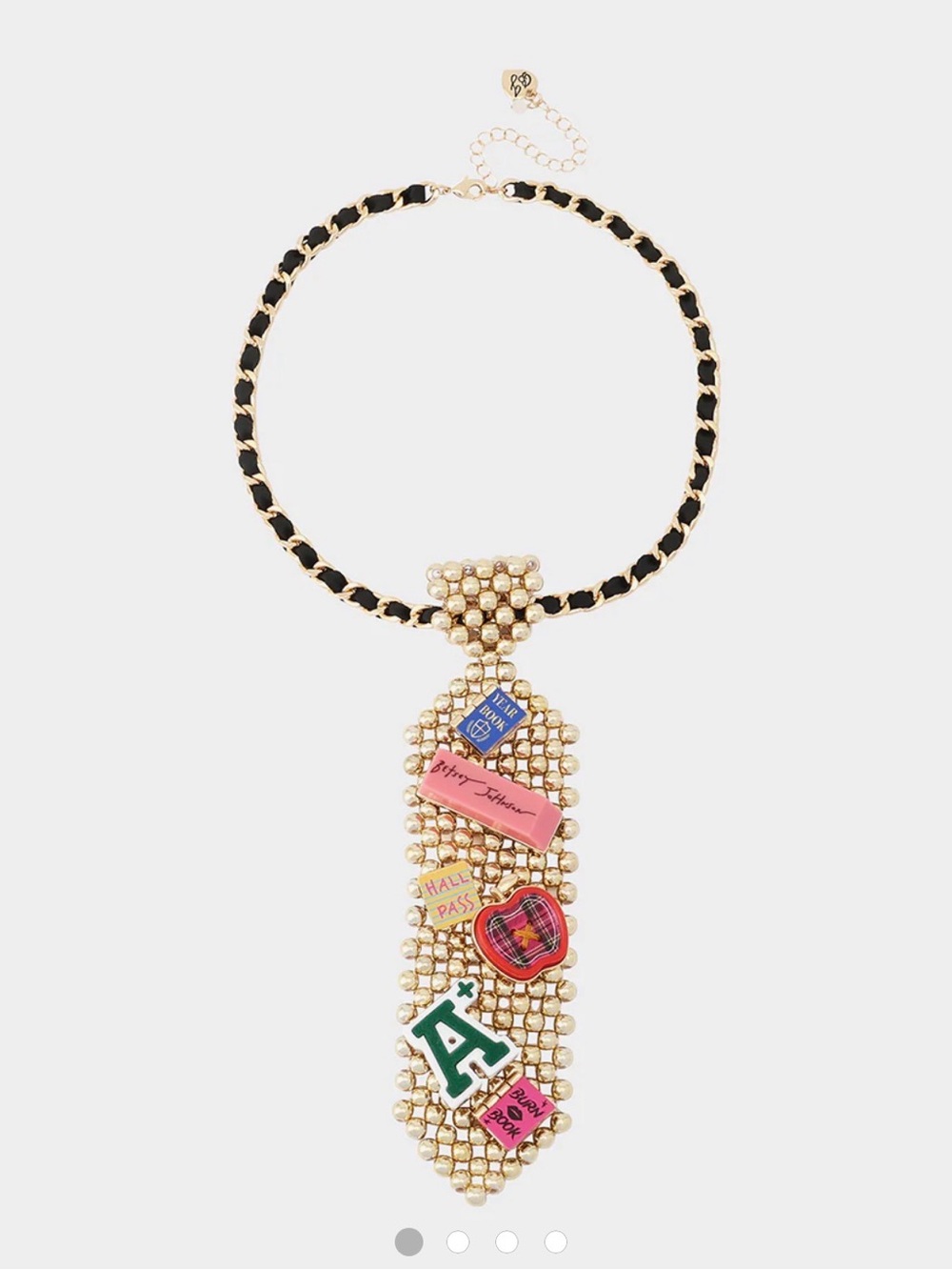 Betsey Johnson School Tie necklace - Picture 3 of 3